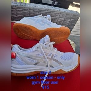 Size 2 ASICS volleyball shoes